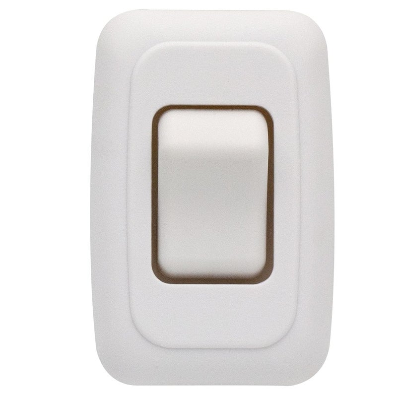 FBULWSEC Single SPST On-Off Switch with Bezel, Technology Components 12V Light Switch for RV, Camper, Trailer - Image 1